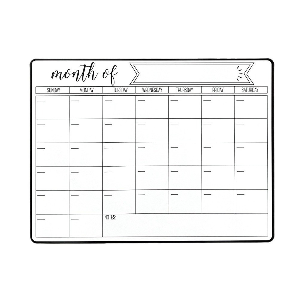 Magnetic Calendar Board - Calendário magnético portátil de apagamento a
