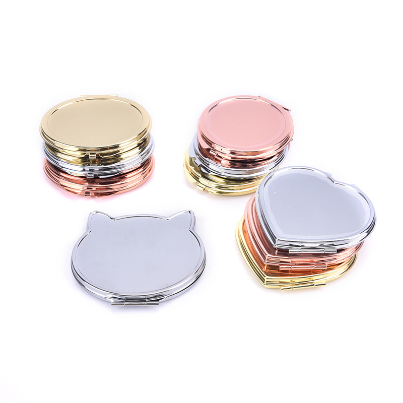 Home Office Bagas - Compact Magnifying Round Makeup Mirror, Pocket