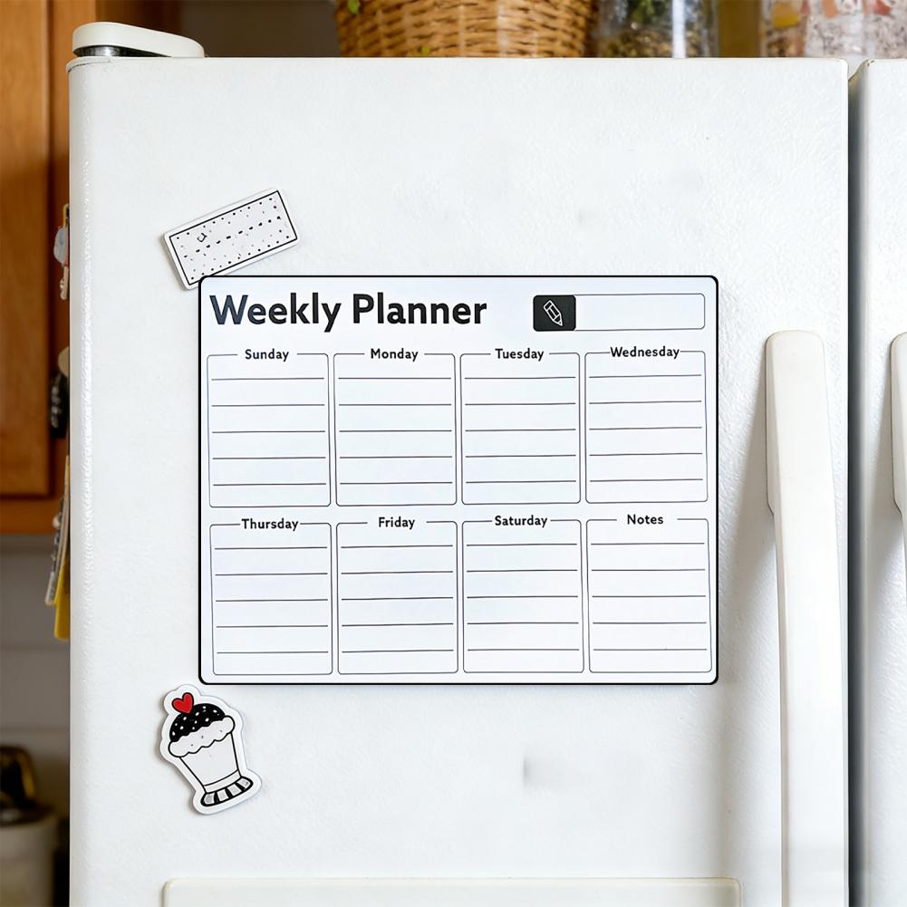 Magnetic Calendar Board - Quadro Magnético Apagável para Geladeira: Calendário