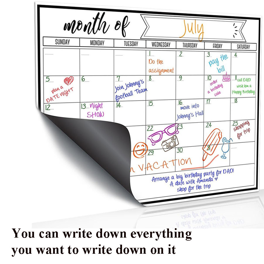Adesivo Magnético para Geladei - Magnetic Calendar Board avaliação e preço