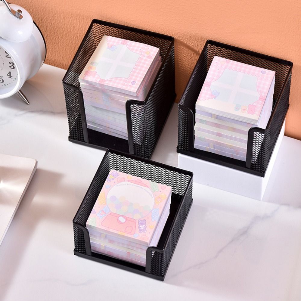 Cubo de papel de malha preta m - Sticky Note Dispenser avaliação e preço