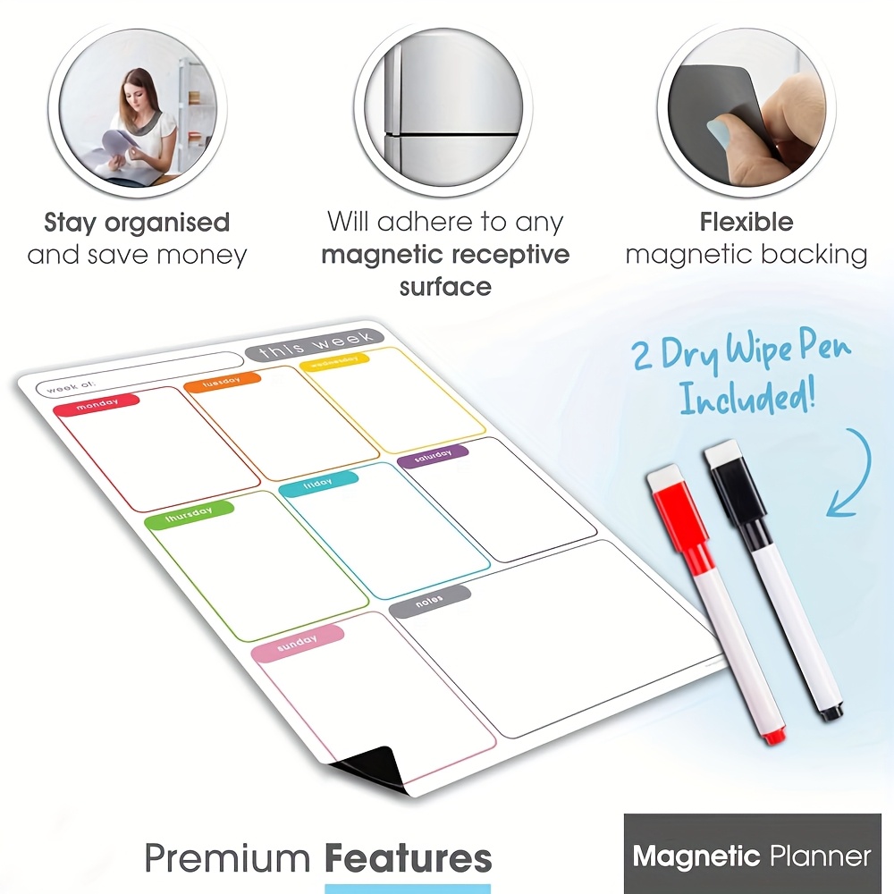 Planejador Semanal Magnético A - Magnetic Calendar Board avaliação e preço