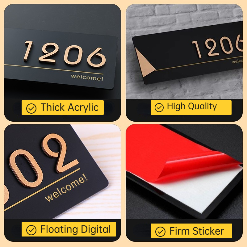 Personalizado Acrílico Placas  - Address Home Office avaliação e preço