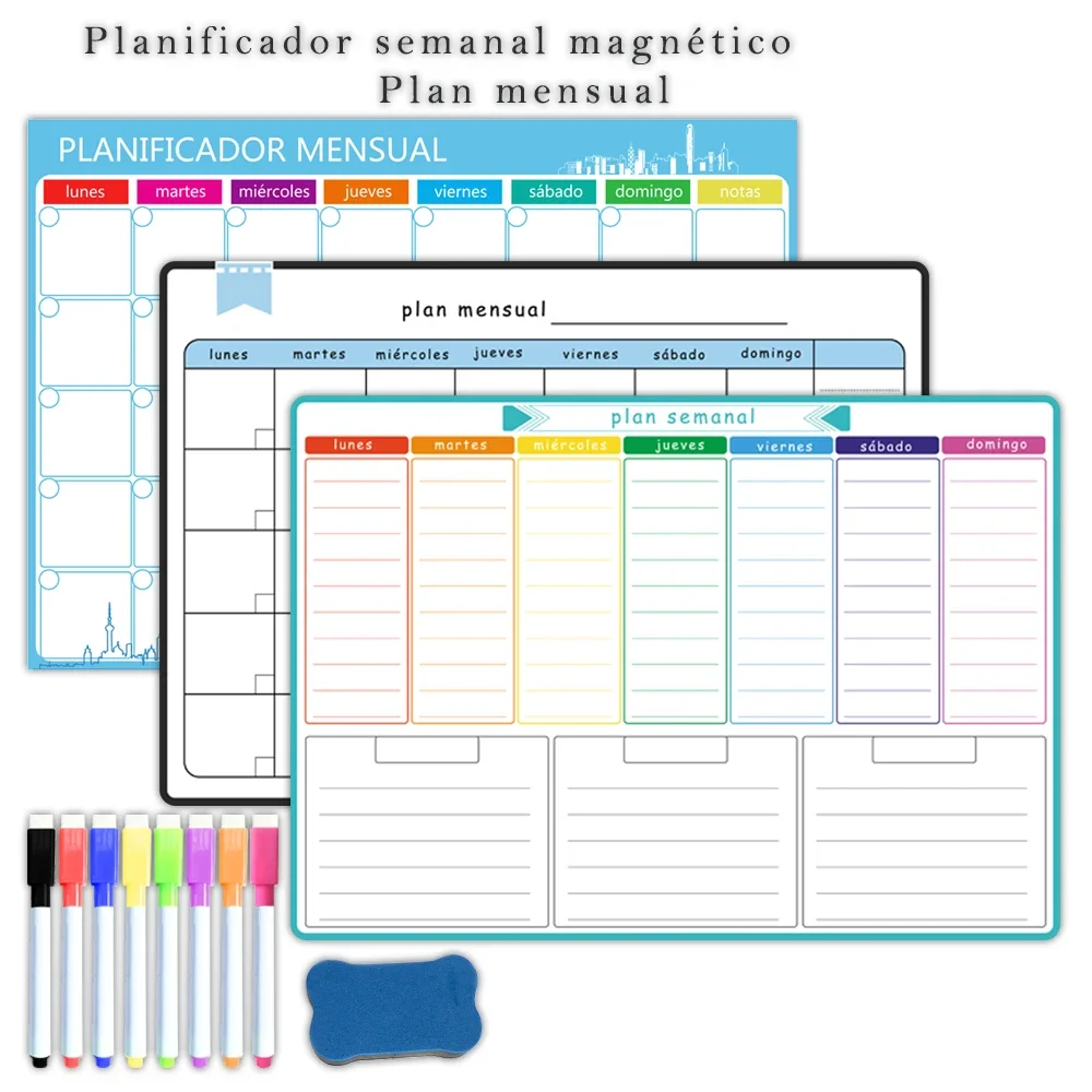 Planejador semanal e mensal ma - Magnetic Calendar Board avaliação e preço