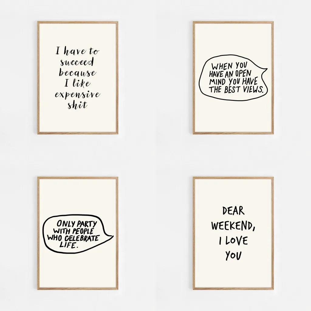 Quadros decorativos com frases - Home Office Room Inspiration avaliação e preço
