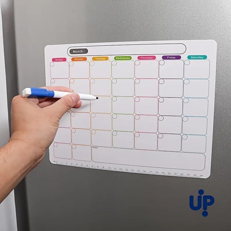Um ímã de geladeira, planejado - Magnetic Calendar Board avaliação e preço