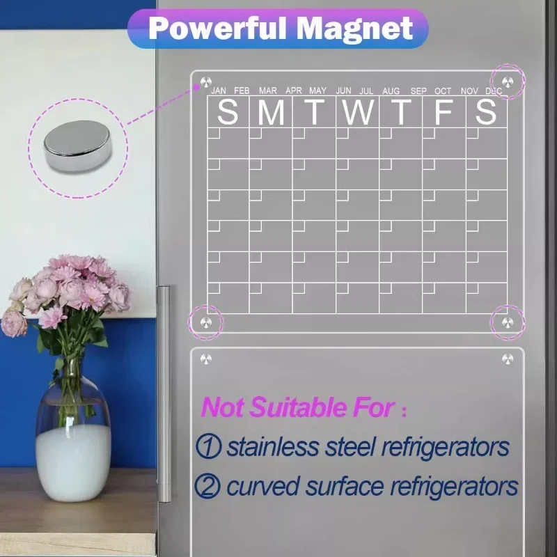 Adesivo magnético de geladeira - Magnetic Calendar Board avaliação e preço