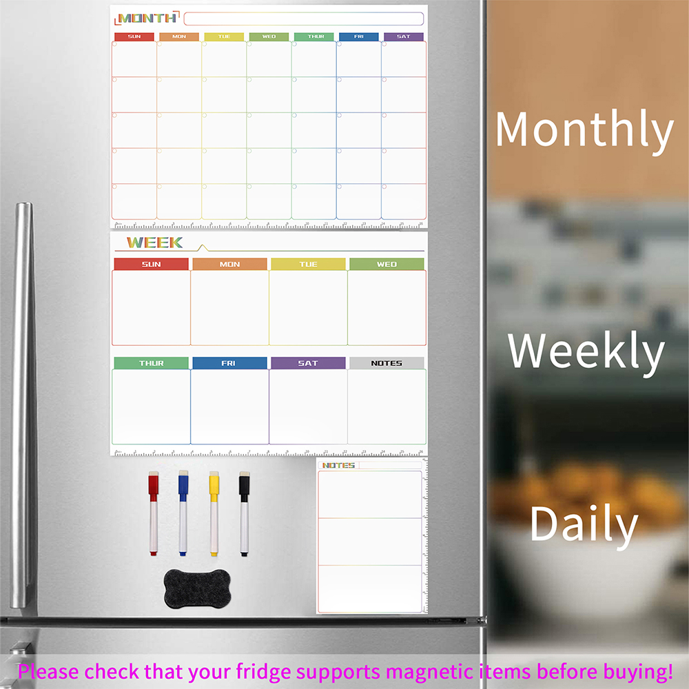 Quadro Magnético Reutilizável  - Magnetic Calendar Board avaliação e preço