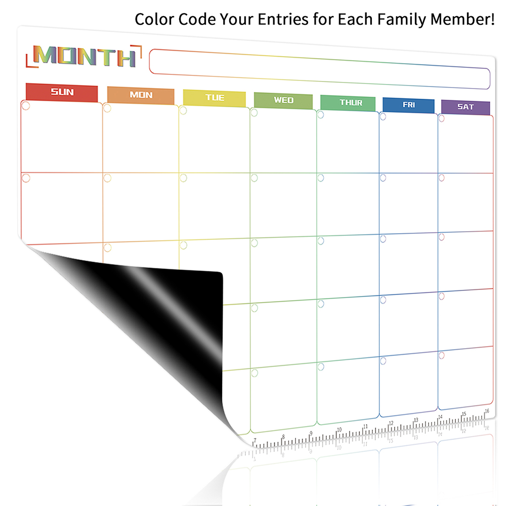 Quadro Magnético Reutilizável  - Magnetic Calendar Board avaliação e preço
