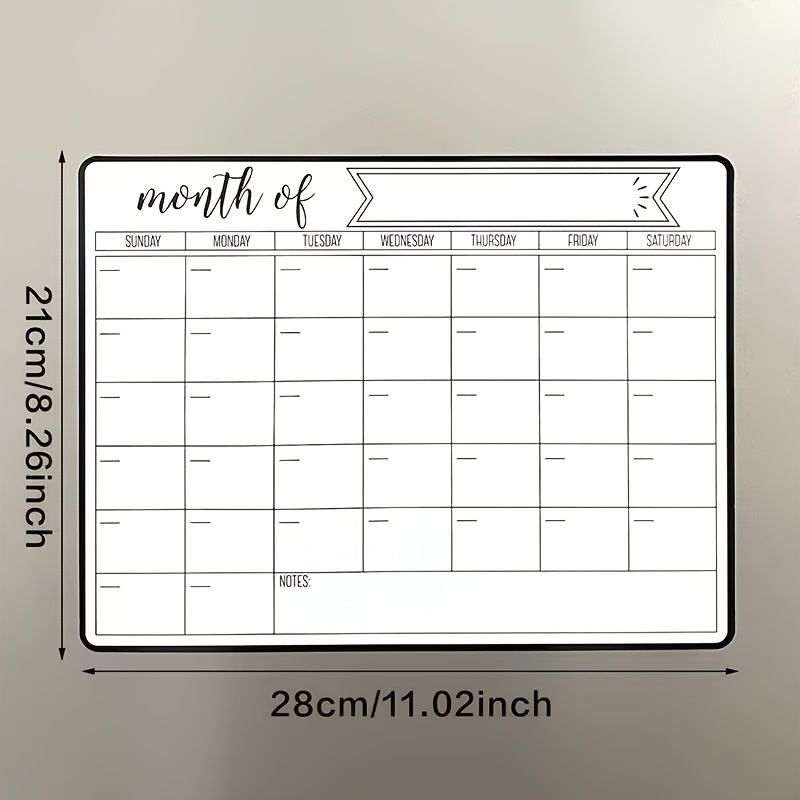 Conjunto de 4 peças de ímãs pa - Magnetic Calendar Board avaliação e preço