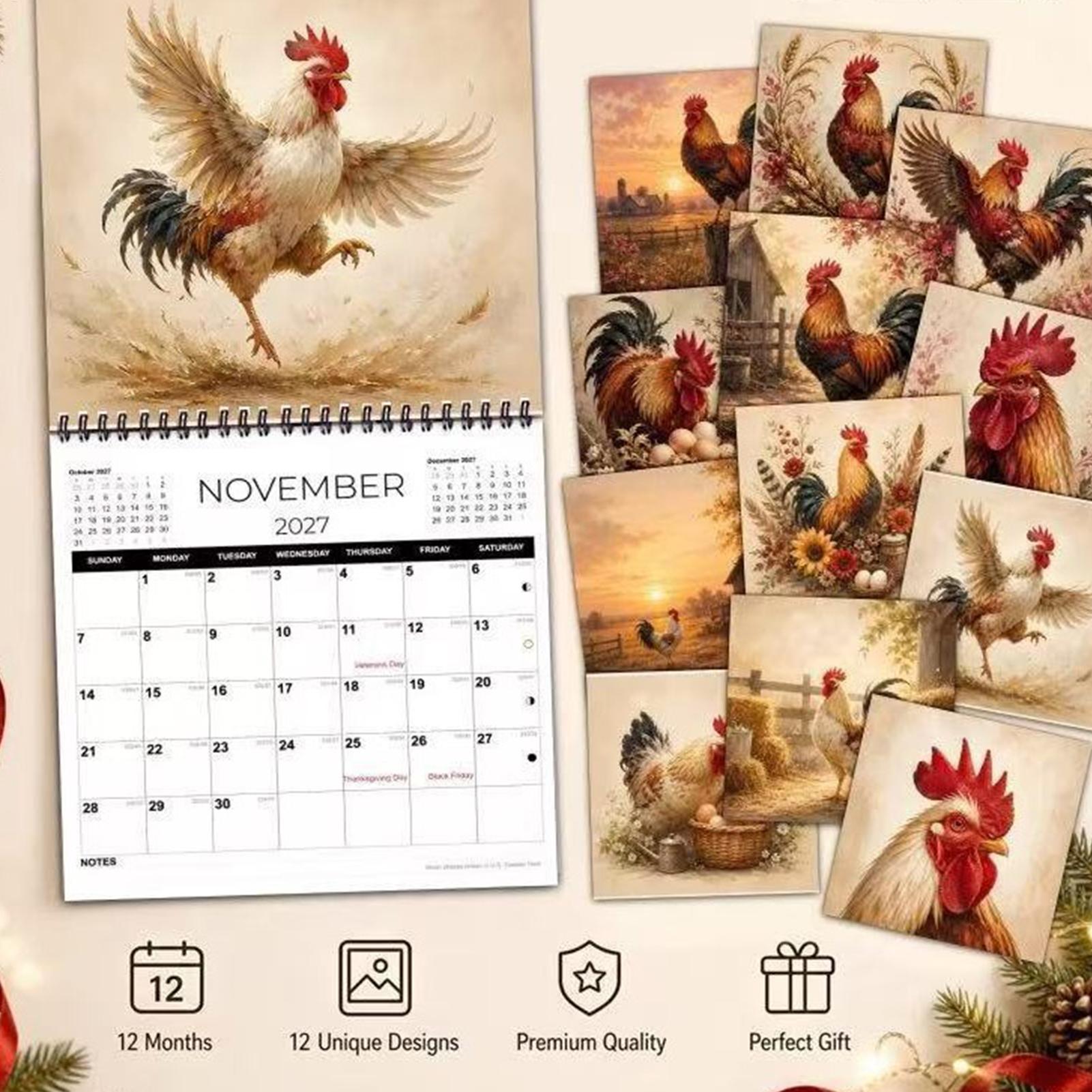 Calendário de parede 2027, com - Home Office Wallpaper avaliação e preço