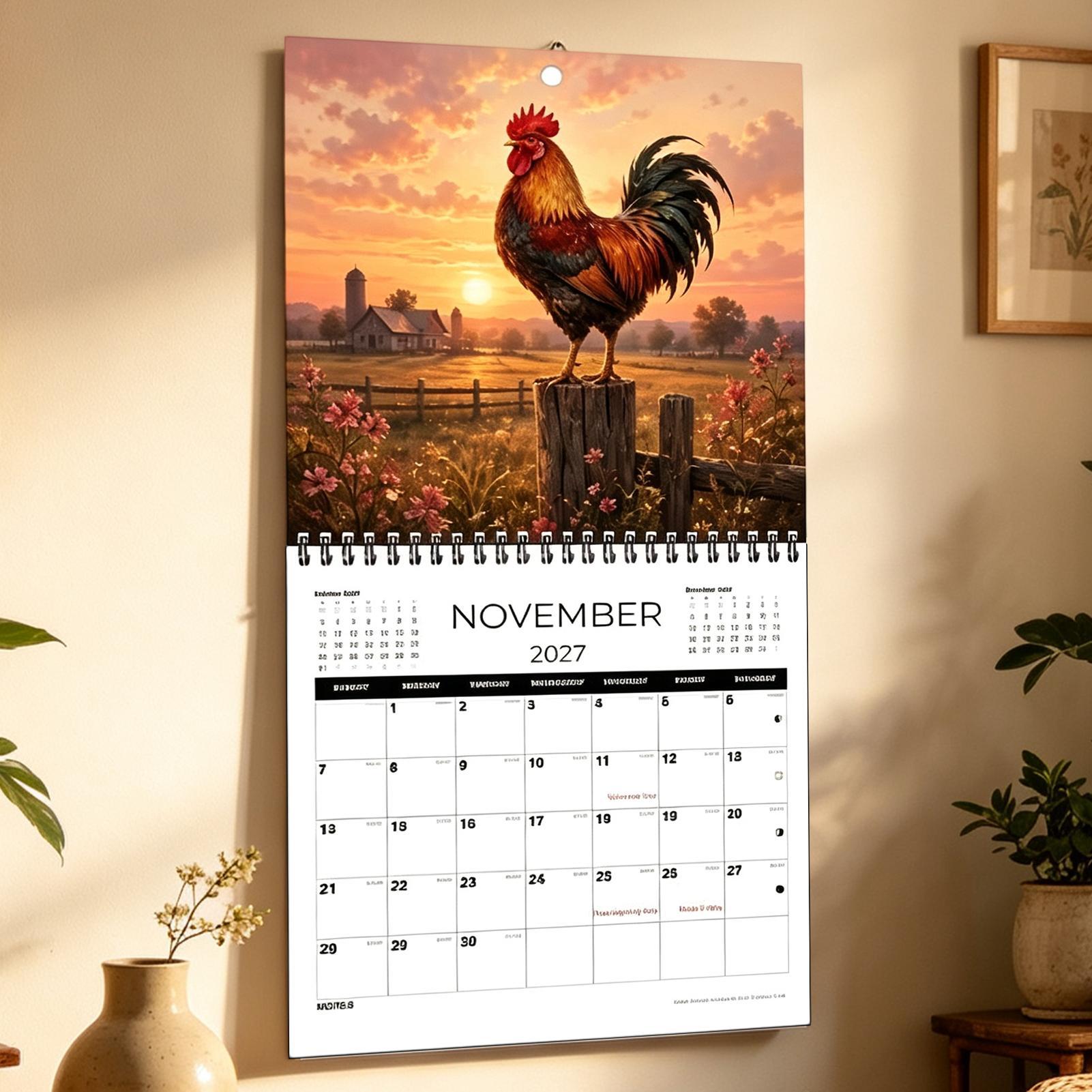 Calendário de parede 2027, com - Home Office Wallpaper avaliação e preço