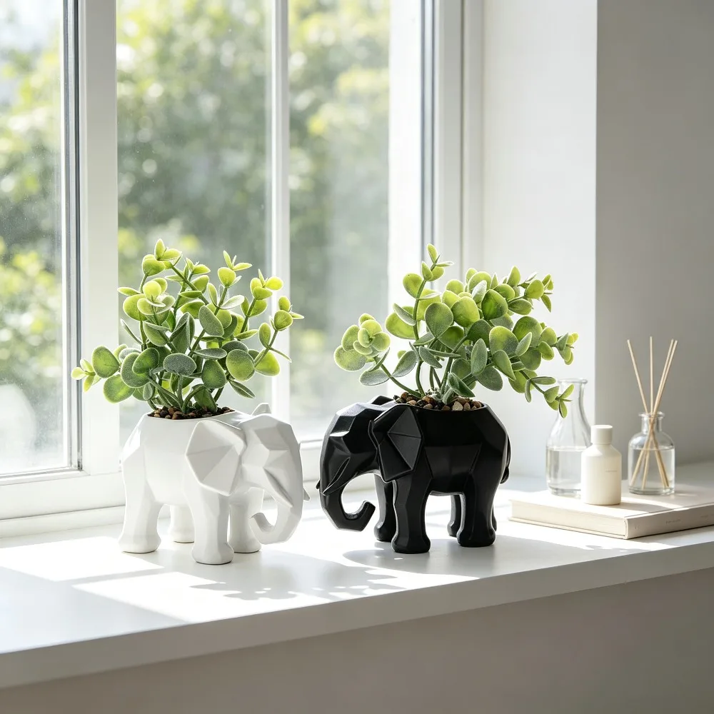 Conjunto de 2 plantas artifici - Plant Desk Mini avaliação e preço