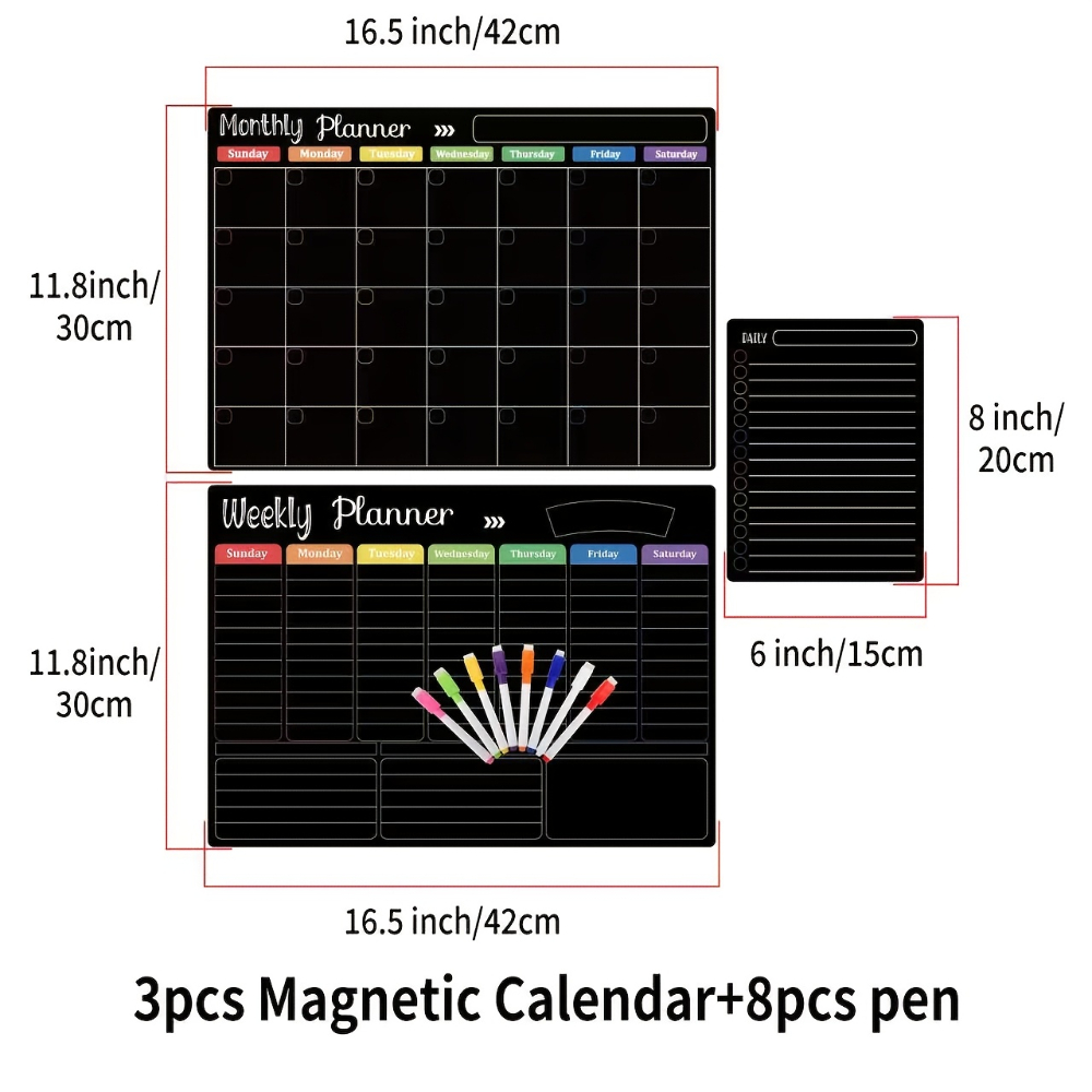 Calendário Magnético para Refr - Magnetic Calendar Board avaliação e preço