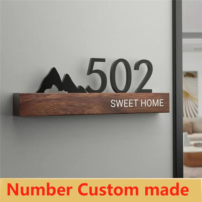 Placa de porta acrílica, sinal - Address Home Office avaliação e preço
