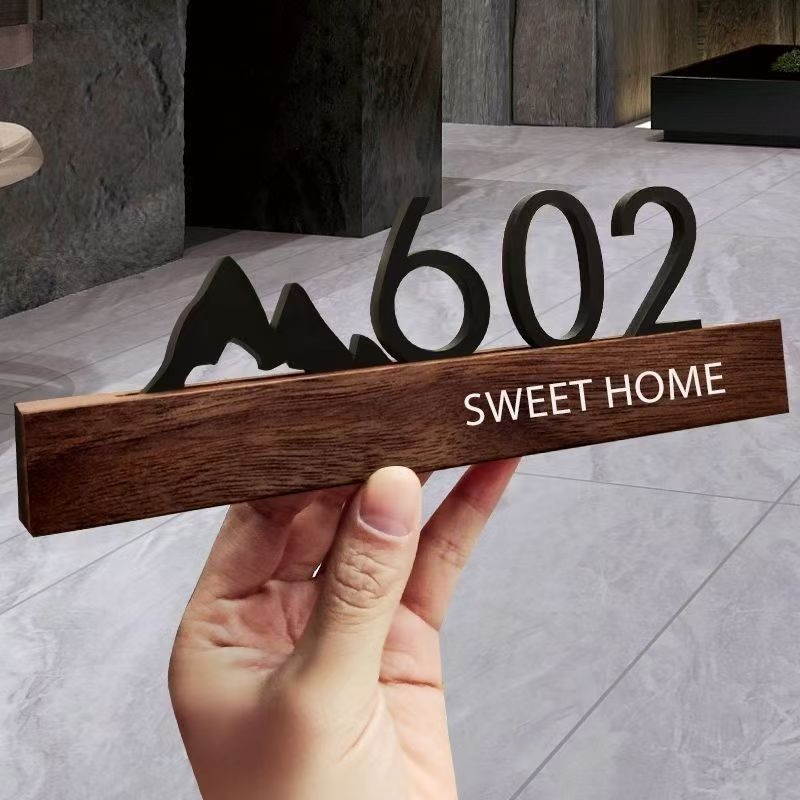 Placa de porta acrílica, sinal - Address Home Office avaliação e preço