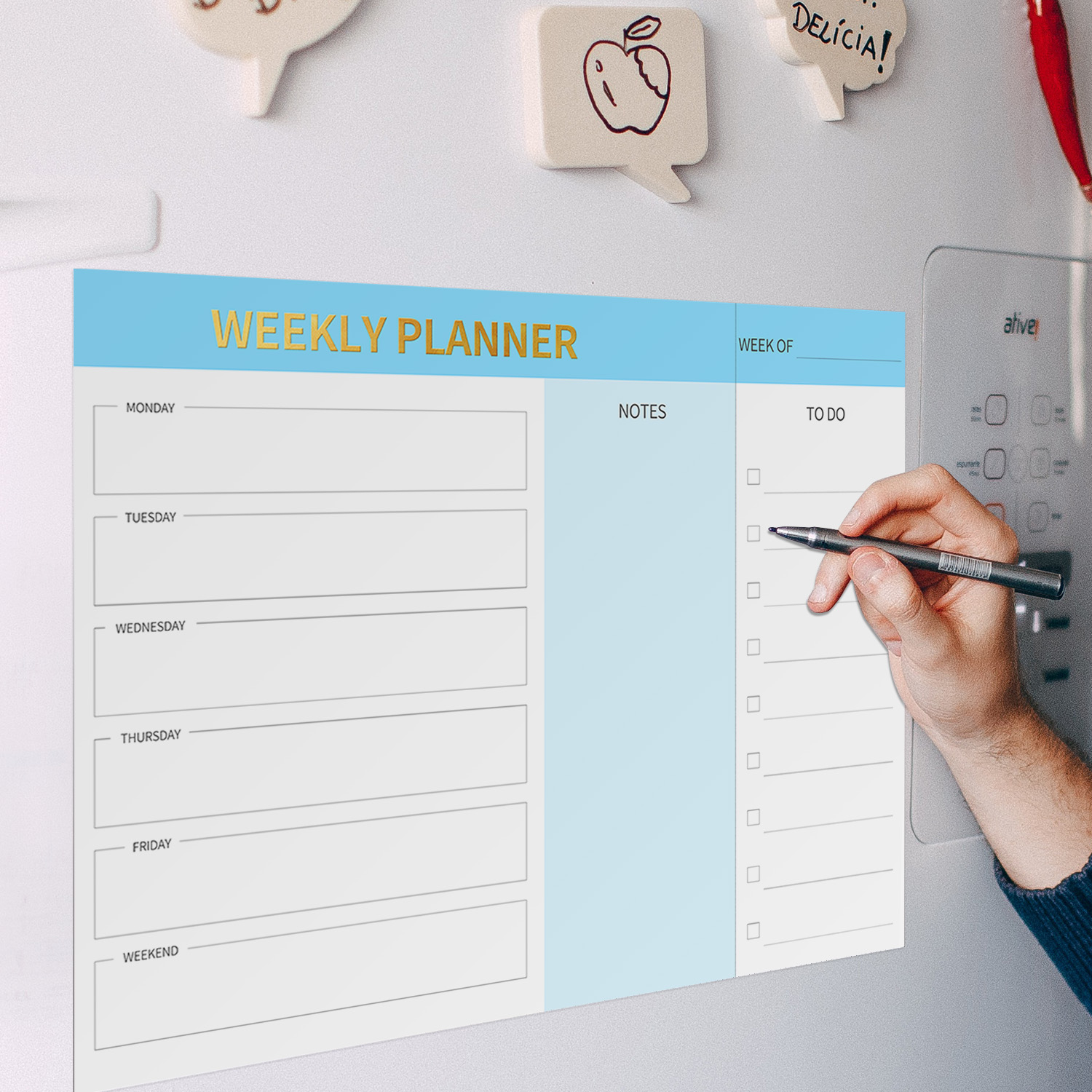 Planejador semanal magnético p - Magnetic Calendar Board avaliação e preço